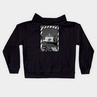 Prescott House in B & W Kids Hoodie